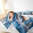 thumbnail image 4 of Feelyou 3D Magic Moose Full Size Comforter Sets for Teen, Rustic Animal Wildlife Bedding Comforter Set, Blue Winter Snow Mountain Reversible Bedding Sets, Ultra Soft Bedroom Decor, 3 Pieces, 4 of 8