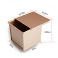 thumbnail image 2 of 0.55LB Non-Stick Loaf Tins, Toast Bread Baking Tins Flat, 2 of 5