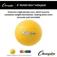 thumbnail image 4 of Champion Sports Rhino Skin Molded Foam Volleyball, Yellow, 8" Diameter, 4 of 5