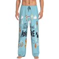 thumbnail image 2 of Kdxio Let's Go on an Adventure Print Men's Sleep Pajama Pant Lounge Pants with Pockets, 2 of 8