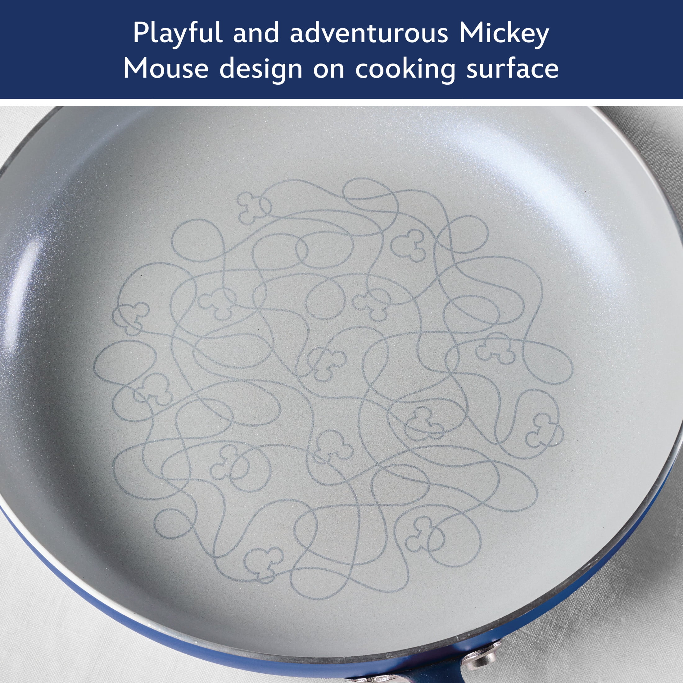 Farberware Disney 9.5 inch Ceramic Nonstick Frying Pan, Blue