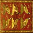 thumbnail image 1 of Ahgly Company Indoor Square Persian Yellow Traditional Area Rugs, 3' Square, 1 of 4