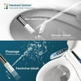 thumbnail image 6 of BidetMate 2000 Series Smart Heated Toilet Seat with Electric Bidet & Side Controls, Round, 6 of 11