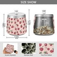 thumbnail image 2 of Yayeee Ashtray with Lid for Cigarette Smokeless Stainless Steel Home Ash Holder, Cherries Pattern, 2 of 7