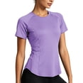 thumbnail image 2 of NELEUS Womens Workout Tops for Activewear Athletic Gym Tee Casual Tops Loose Fit Quick Dry Crew Neck,Purple,US Size L, 2 of 11