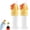 Orange, variant on Kids Water Bottle Spout Conversion Cap with Straw, Reusable 2 in 1 Design Straw Cap Portable, No Spill & BPA Free, Suitable for A Variety of Bottle Mouths