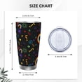 thumbnail image 4 of Honeii Cartoon Pride Lgbt Print 20OZ Car Cup, Insulated Stainless Steel Travel Mug with Lid and Straw, Keep Your Drinks Hot and Cold-Straw Three-piece Set, 4 of 7