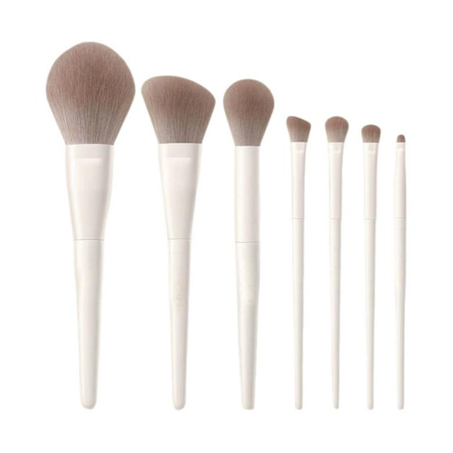 Professional Makeup Brush Set | Synthetic Fiber Eyeshadow, Eyeliner, Powder Brushes | Essential Beauty Tools Kit | 5PC, 7PC, 10PC Cloud Porcelain