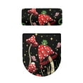 thumbnail image 5 of SEANATIVE Mushroom Toilet Tank Lid Cover Fabric Lid Covers Dust Splash Resistant Toilet Decor, Stays in Place Toilet Protector Bath Room Bowl Lids Covers Set of 2 Aesthetic Toilet Lid Dust Cover, 5 of 7