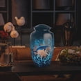 thumbnail image 4 of Yatskia Blue Dolphin Urn for Ashes Adult Male, Large Burial Urns for Human Ashes Adult Female, Small Decorative Urns for Human Ash, (Classic 10 Inch and 3 Inch), 4 of 8