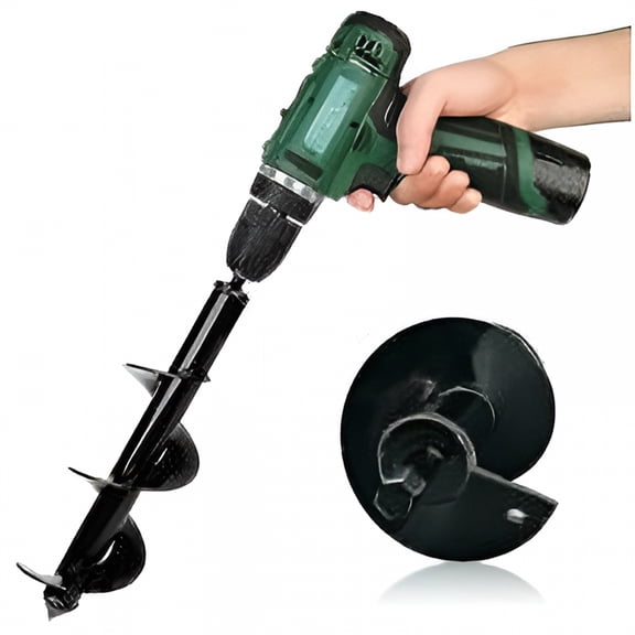 ZEPARO Garden Auger Drill Bit Tool Spiral Hole Digger Ground Drill Earth Drill