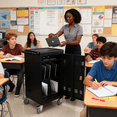 thumbnail image 5 of ARTMAN 30+ BayMobile Classroom School Charging Cart with Locking Cabinets | UL Safety-Certified Charging Station for 30 Tablets, Laptops or Chromebooks, 5 of 10