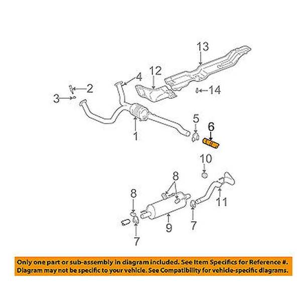 Dodge Chrysler Oem 02 04 Ram 1500 4 7l Exhaust System Extension Pipe 52103454ac Walmart Com Walmart Com