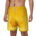 thumbnail image 2 of Uemuo Yellow Lemon Pattern Mens Swim Trunks Quick Dry Board Shorts with Mesh Lining, Stretch Beach Shorts Quick Dry No-Chafing Board Shorts-3X-Large, 2 of 9