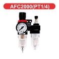 thumbnail image 1 of 1/4 Air Compressor Oil Water Separator,Filter Regulator Trap Airbrush Pressure Reducing Valve AFC2000 ,Long Lasting, 1 of 6