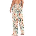 thumbnail image 3 of FORMRS Mens Pajama Pants with Pockets Sleepwear Lounge Bottoms Sizes S-2XL, Watercolor Leaves, 3 of 7