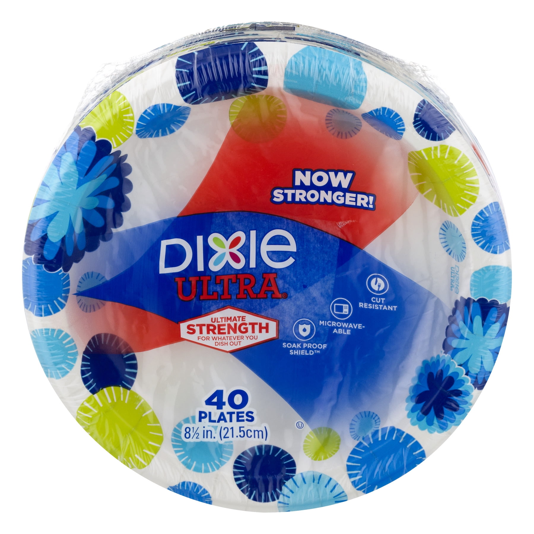 Dixie Ultra Paper Lunch Plates, 8 1/2", 40 Count