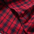 thumbnail image 6 of Wyobmus Men's Twill Button Down Shirt Regular Fit Dress Shirts Long Sleeve Plaid Flannel Casual Shirts Spread Collar Business Work Shirts Blouses H-Red, 6 of 7