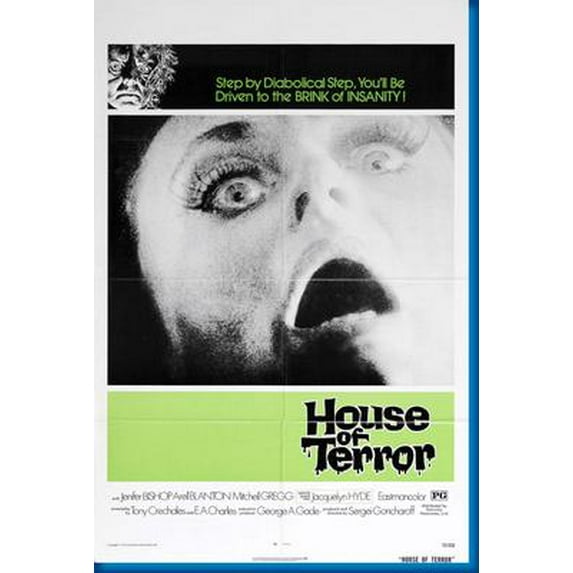 House Of Terror Movie Poster 24inx36in Art Poster 24x36 Multi-Color Square Adults Best Posters