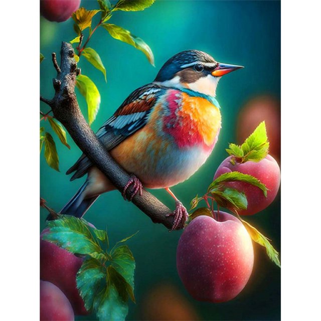 Pintura de diamante 5D DIY Kit de pájaro de taladro redondo completo Arte Decoración del hogar (QQ294) FLhrweasw Nuevo