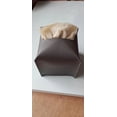 thumbnail image 1 of Zhuge Funda para caja de pañuelos, moderna y decorativa de piel sintética, organizador de papel facial, dispensador para baño, mesitas de noche, escritorio y coche, gris oscuro (S), 1 of 3