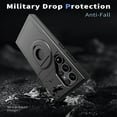 thumbnail image 2 of SaniMore Case for Samsung Galaxy S24 Ultra, Kickstand Holder, Magnetic Car Mount, Function Slim Fit Protection Shockproof Anti-fall Magnetic Heavy Duty Protective Cover for Galaxy S24 Ultra, Black, 2 of 6