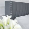 thumbnail image 6 of Merrick Lane Upholstered Full Size Platform Bed in Dark Gray Fabric with Button Tufted Headboard, 6 of 10