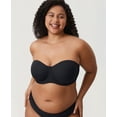thumbnail image 4 of DELIMIRA Strapless Bras for Women Full Coverage Plus Size Bandeau Underwire Unlined Bra, 4 of 4