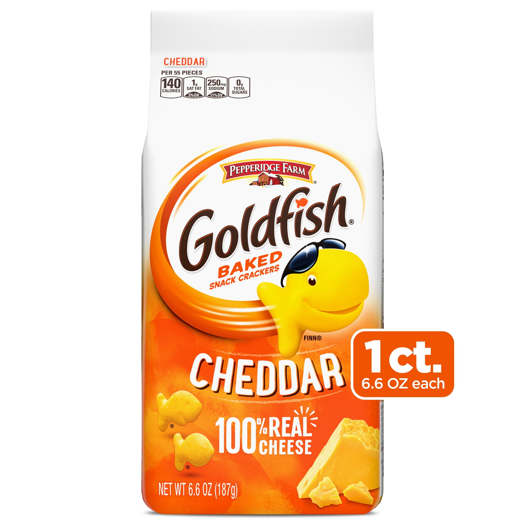 Pepperidge Farm Goldfish Cheddar Crackers 6 6 Oz Bag Walmart Com Pepperidge Farm Goldfish Cheddar Crackers 6 6 Oz Bag Walmart Com