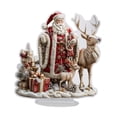 thumbnail image 4 of Decoración de mesa acrílica 2D con motivo de Papá Noel, resistente al agua, para coleccionistas. Estilo A, 4 of 6