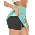thumbnail image 2 of FANNYC YOGA Tennis Golf Skirt Quick-Dry Loose Running Skirt Shorts Women Sports Workout Shorts Gym Athletic Shorts Double Deck Skirt With Pockets, 2 of 7