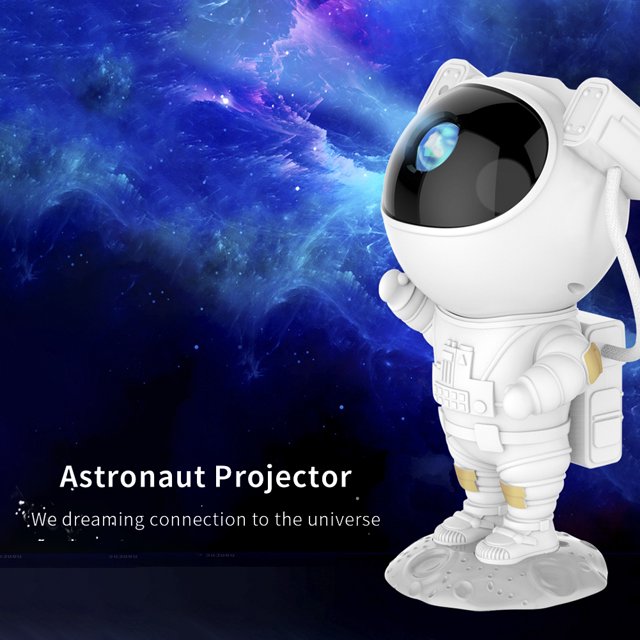 Proyector de astronauta Luz nocturna Atenuación Espacio Nebulosa Lámparas de proyección Decoración (A)