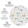thumbnail image 3 of Yiaed Sea Creatures Print Leather Coasters for Drinks - Cup Coasters Coffee Table Kitchen Table Bar, Home & Office Gifts Handmade Drink Coasters-Round Shape, 3 of 6
