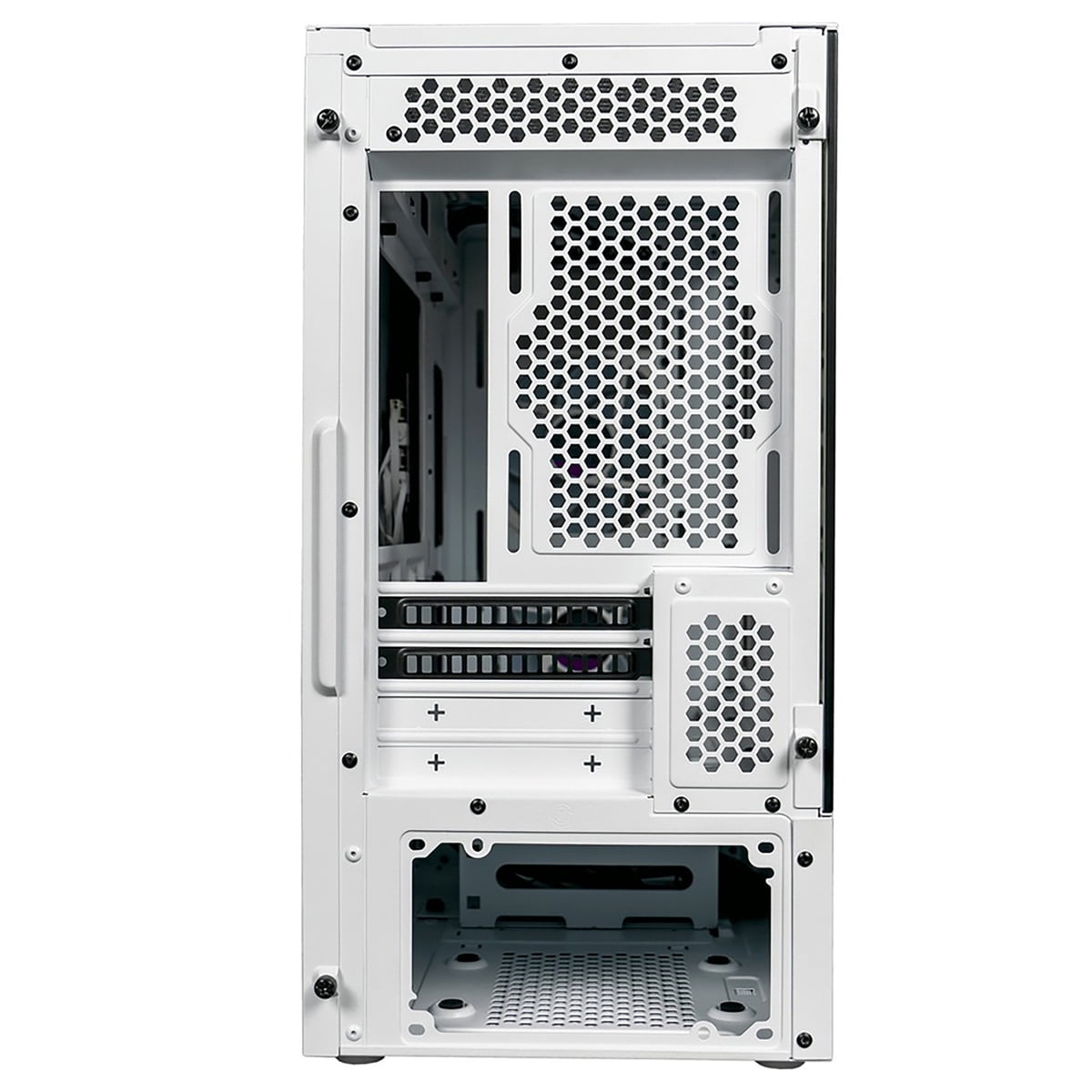 CoolerMaster MasterBox TD300 Mesh ARGB High Airflow ATX Mini-Tower Case with Polygonal Mesh Front Panel, White