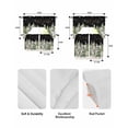 thumbnail image 5 of Christmas Swag Kitchen Curtains Sets for Windows 24 Inch Length, Winter Xmas Trees Snowflakes Country Cabin Black Short Window Curtain Panels Swags Valances and Tiers 3 Piece Set for Cafe/Dining Room, 5 of 5