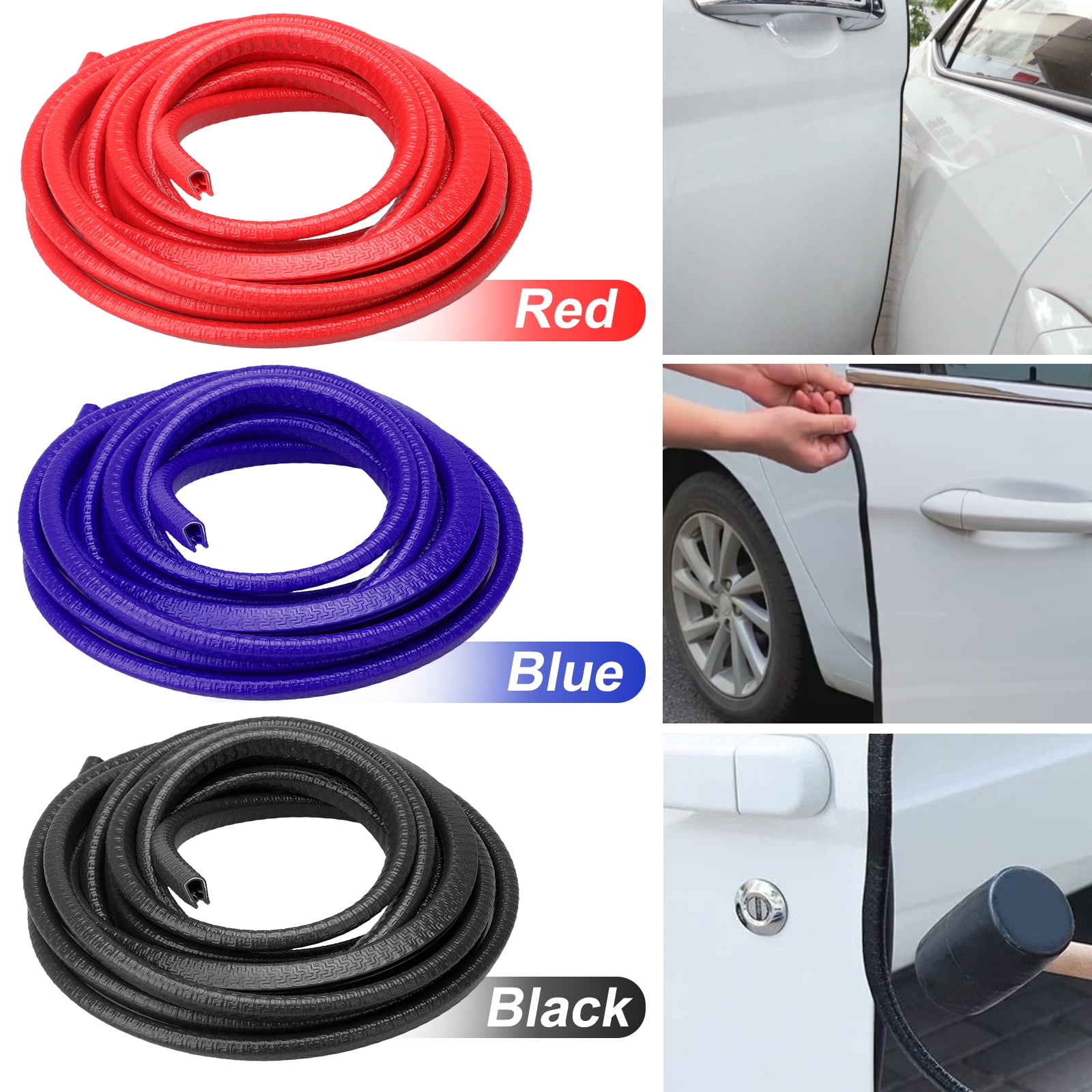 TSV 9.84Ft(3M) Car Door Edge Guards, U Shape Edge Trim