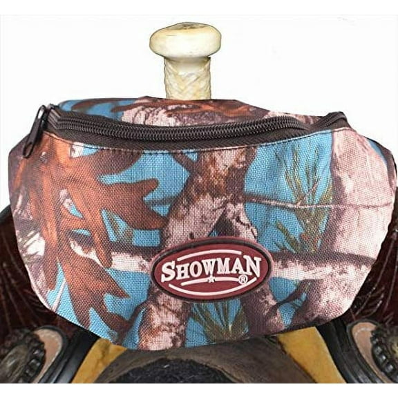 Showman Teal Real Oak Insulated Nylon Saddle Pouch