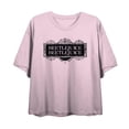 thumbnail image 4 of Beetlejuice Beetlejuice Black Sign Logo Women's Pink Crop Tee-XL, 4 of 5