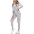 thumbnail image 2 of White Mark Women's and Women's Plus 2 Piece Leopard Lounge Set, 2 of 4