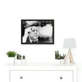 thumbnail image 2 of Photo JFK John F Kennedy Smoking Cigar US President Picture A4 Artwork Framed Wall Art Print, 2 of 4