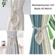 thumbnail image 4 of Conjunto de 2 alzapaños de cortina Boho, hojas de algodón Curtai macramé, 4 of 5