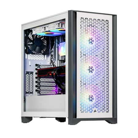 Velztorm White Armix Prebuilt Gaming Desktop PC (AMD Ryzen 9 7900X 12-Core 4.7GHz, Radeon RX 6800 XT 16GB, 32GB DDR5, 512GB PCIe SSD + 1TB HDD (3.5), 240mm AIO, 1000W PSU, Killer Wifi 6E, Win11Pro)