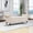 White, variant on Storage Ottoman Bench, Tufted Upholstered End of Bed Bench with Rolled Arms, Large Hidden Storage Bench for Bedroom, Entryway & Living Room, Blue