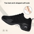 thumbnail image 4 of Zapatos de jazz transpirables con cordones zapatillas de plataforma con suela dividida zapatos de baile para mujer, 4 of 9