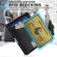 thumbnail image 3 of Minimalist Slim Wallet for Men, Premium Leather Wallet with Money Clip, RFID Blocking Front Pocket Stylish Bifold Wallet (Black 01), 3 of 5