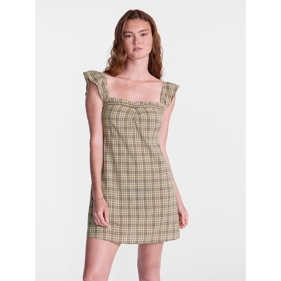 No Boundaries Plaid Picnic Mini Dress, Women’s XXS-XXL