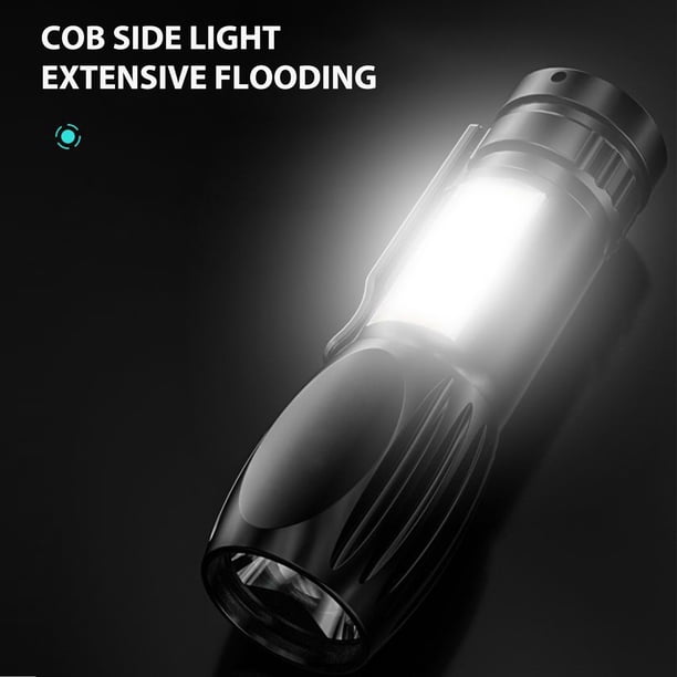 Lámpara Linternas de bolsillo de mano con luz lateral USB COB portátiles para viajes al aire libre Ndcxsfigh Para estrenar