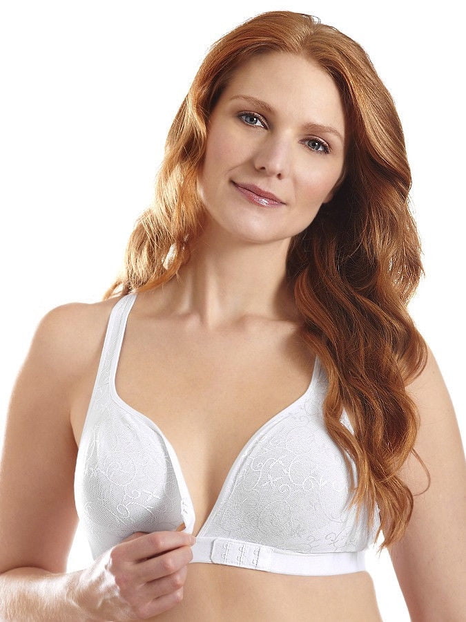5048 Leading Lady Crossover Front Closure Racer Back Leisure Bra