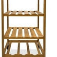 thumbnail image 2 of Harry Kitchen Bar Cart- 1 Drawer- 3 Shelves- Brown Bamboo- Rolling Wheels, 2 of 6