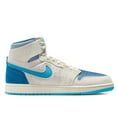 thumbnail image 2 of Men's Jordan 1 High Zoom Air CMFT 2 Sail/DK Powder Blue-Blue Grey (DV1307 104) - 9.5, 2 of 7